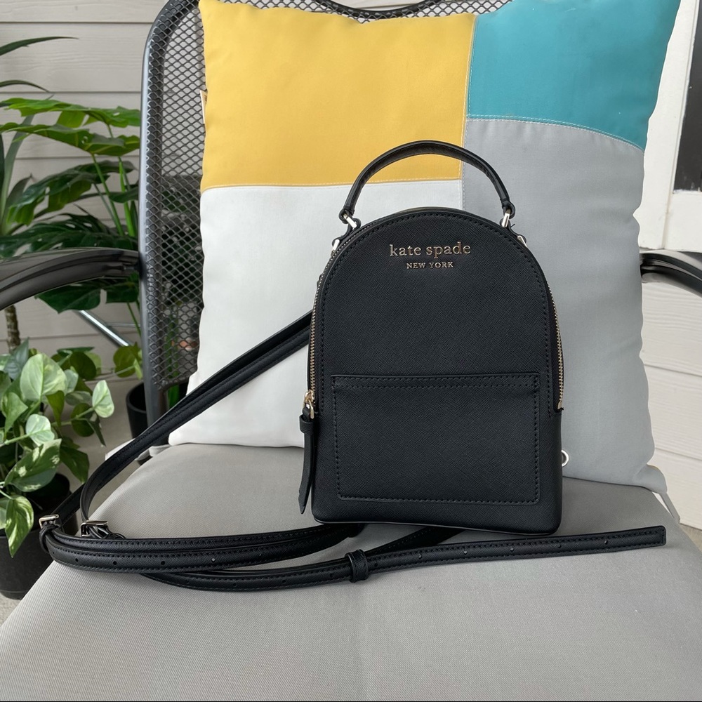 Black Kate Spade Backpack Purse (Versatel Straps)